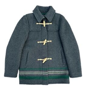 Stumper & Fielding Made in England Grey Wool Duffle Coat Toggle Closure Size 36
